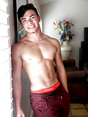 Fit Ripped Teen Julian Rodriguez Jerks And CUMS by Gayhoopla image #9