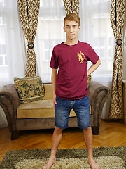 Gorgeous Czech twink Ron Negba strokes his hard cock. by BF Collection image #6