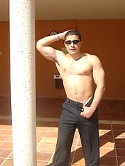 Beefy Gabriel posing outdoors by Finest Latin Men image #6