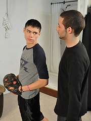 Mick and Alec are playing a little game of pitcher and catcher today by Naked Frat House image #5