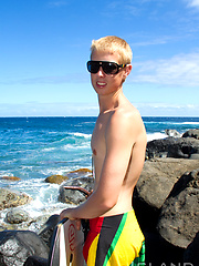 Scooter - 18, Blond Hung Surfer Twink Opens his Boy BUTT HOLE! by Island Studs image #7