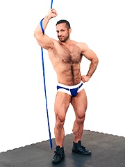 Hairy muscle pornstar Adam Champ by Bound Jocks image #8