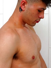 Franco Styles Cleans His Cum Off In a Steamy Shower by Gayhoopla image #8