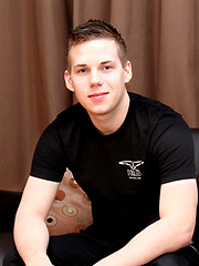 Hot young Manchester boy Ryan Days arrives for his solo wank and interview by BlakeMason image #5