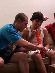 Twink gets fucked and suck off cock in a dorm
