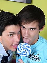 Lollipopings twinks enjoying a hard and sweet candy!