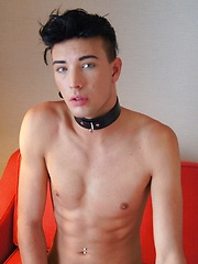 Cute boy Jake Diamante masturbates with fleshlight.