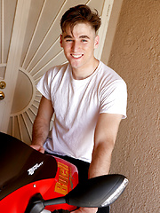 Country Biker Boy Russ Logo Jerks OFF and CUMS