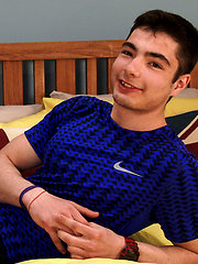 Straight Pup Toni is Tall, Lean and Keen to Show Us his Rock Hard Uncut Cock!