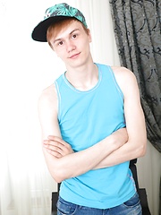 His first time jerking off on camera!