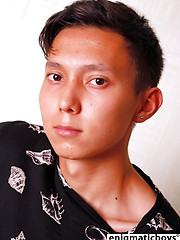 Woo Young plays with cock