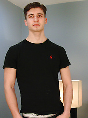 Straight Young Athletic Ryan's 1st Ever Man Wank & Shoots a Big Load of Jizz!
