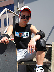 Tim Loux strips down on my rooftop