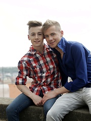 Raw: Two Loved-Up Tourists Head For A Spunky Fresh-Faced Fuck!