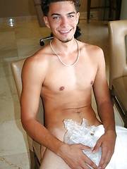 Naked College Dude, Nick Kush, in Ice Cold Cock