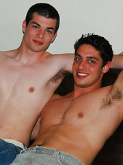 These two college boys can&#092;'t get enough cock and ass.