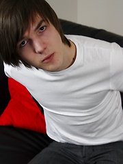 Cute Welsh Emo Brook Jerks his 8" cock