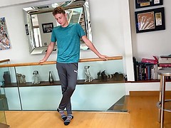 Horny Young Straight Lad Dildos his Hole & gets Manhandled & his Uncut Cock is Rock Hard!