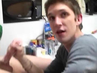 Handjob in a dorm room