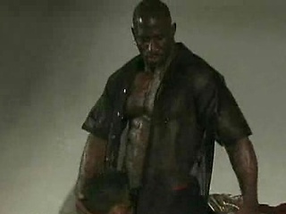 Bandit, Big Boss, Bobby Blake, Bobby Tyler, Soloman Gregory and Koby in interracial gay sex orgy