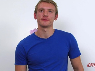 Muscular Young Personal Trainer Joe Duncan Squirts for England!