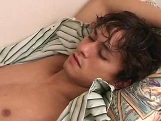 Cute boy gets molested while sleeping.