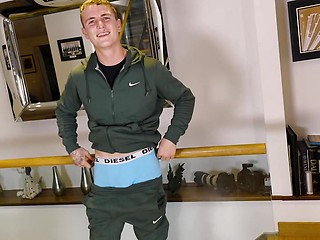 Straight Younger Brother Shows off his Ripped Body
