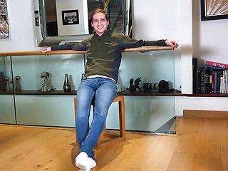 Young Straight Vaughan Wanks his Solid Uncut Cock & Squirts a Huge Load Everywhere!