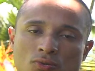 Beautiful, sensuous Mario Cruz gives a solo in a lush garden