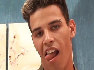 Straight Guy Strokes his Big Dick