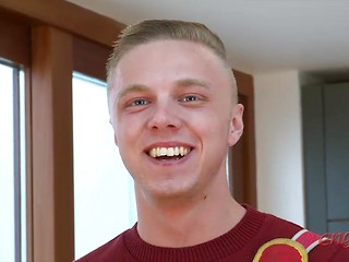 Young Str8 PT Lewis Shows off his Muscular Body & Solid Uncut Cock!