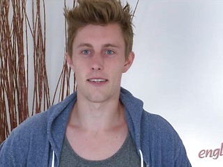 Tall, Straight, Lean & Toned Our Latest Young Man Cameron Shows off his Very Hard Uncut Erect Cock!