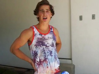 Hot boy Justin Owen stripping