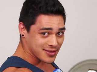 Darren Ramos workingout in the Gym