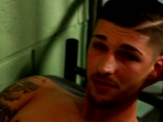 Aaron Tex strokes dick