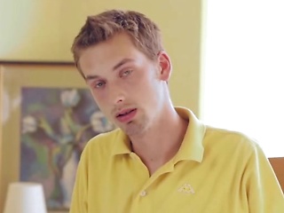 Skinny boy Lawrence masturbates