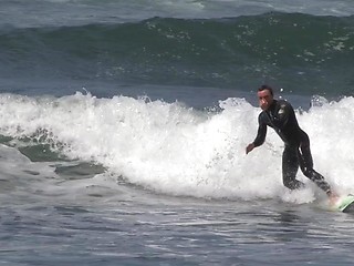 Hot surfer Sutton jerking off dick