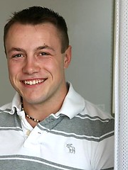Cute college stud Heath stripping by Frat Men image #5