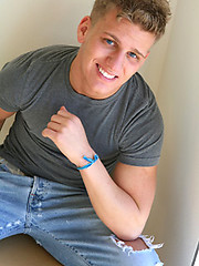Hot jock Mark posing by Frat Men image #4