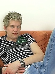 Cute blond twink Mike jacking off by Boy Crush image #6