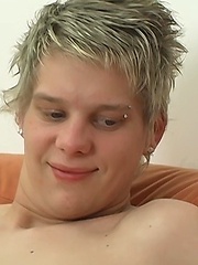 Cute blond twink Mike jacking off by Boy Crush image #6