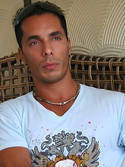 Latin amateur hunk Alex plays with cock by ManAvenue image #9