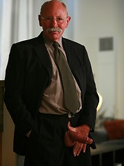 Hairy grandad Bas van Dijk strokes dick by Hot Older Male image #9