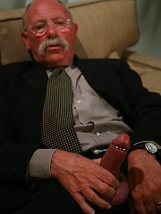 Hairy grandad Bas van Dijk strokes dick by Hot Older Male image #9