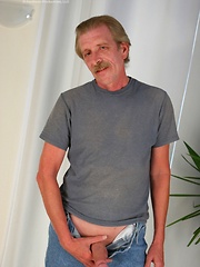 Old man JJ jerking off dick by Hot Older Male image #5