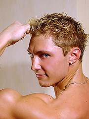Blond bodybuilder Adrian Cole by Power Men image #7