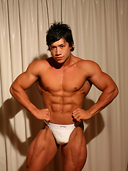Young bodybuilder Chad Harley posing by Power Men image #8