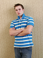 Amateur stud Denny stripping by Nextdoor Male image #5