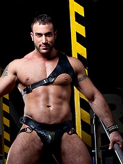 Muscle man shows his hairy body and hard cock by Colt Studio image #6