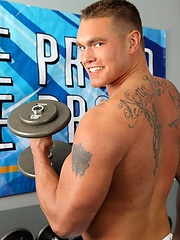 Trainer Bryce pumps up jock Jay by Randy Blue image #6